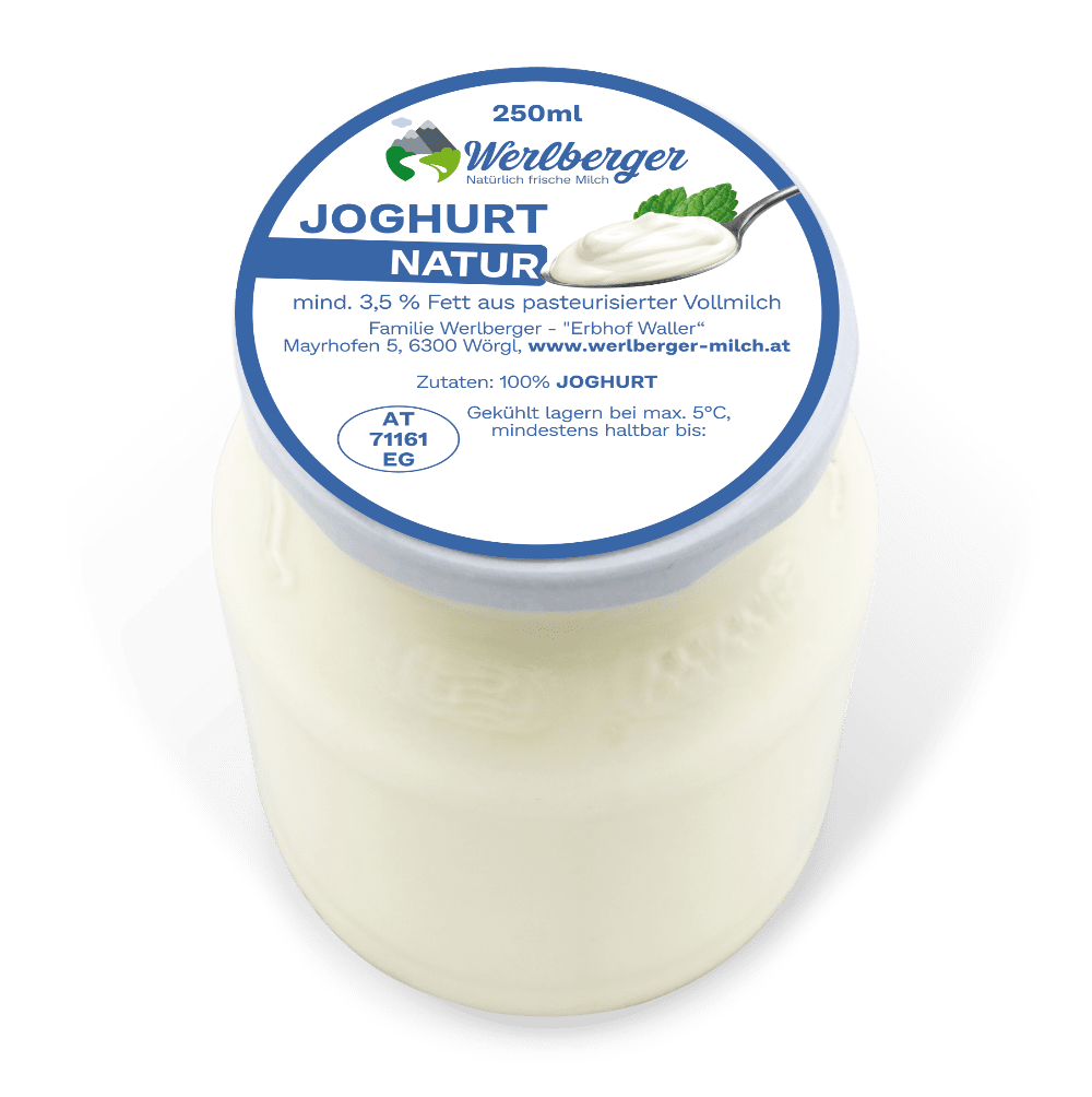 Eine Flasche Werlberger Milch